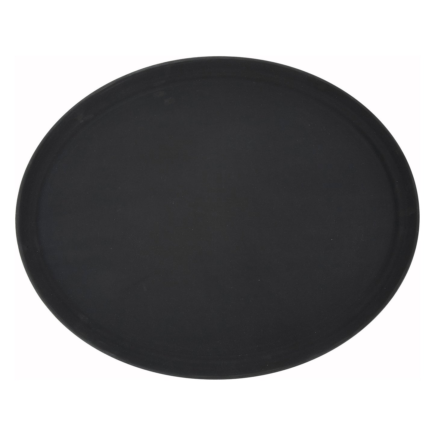 Easy-Hold 27" x 22" Oval Rubber-Lined Plastic Tray