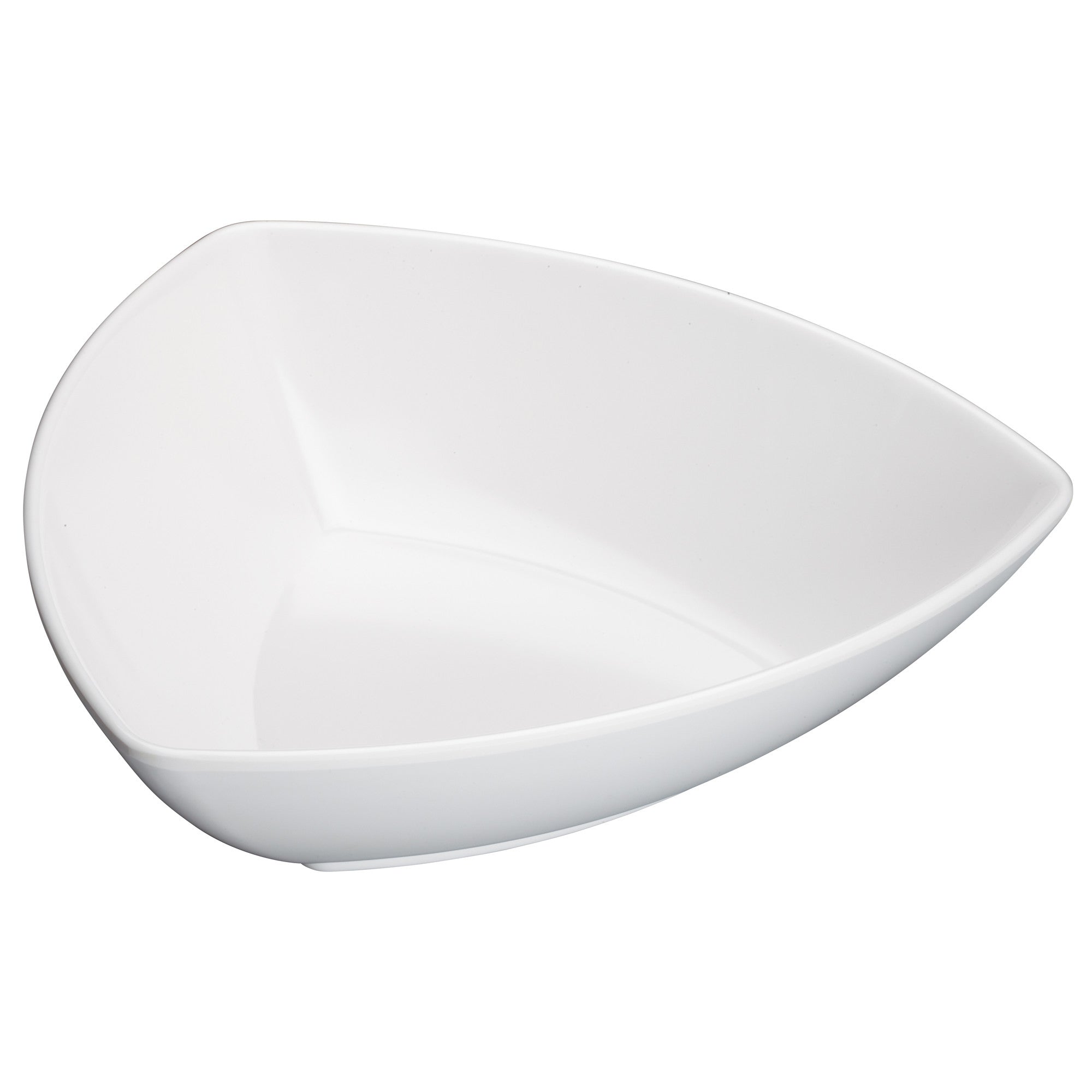 WDM005-204 - 10" Melamine Triangular Bowl, White, 24pcs/case – Winco