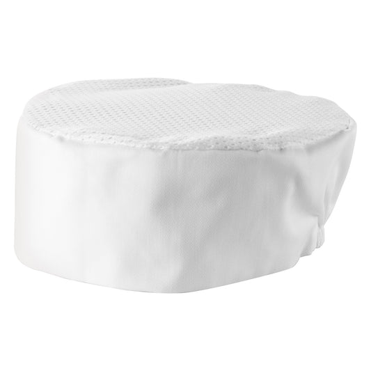 Ventilated Pillbox Hats - White, Regular