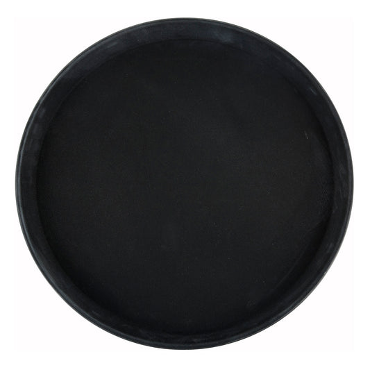 Easy-Hold 14" Round Rubber-Lined Plastic Tray