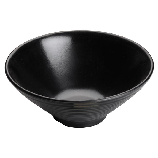 8"Dia Melamine Bowl, Black, 24pcs/case