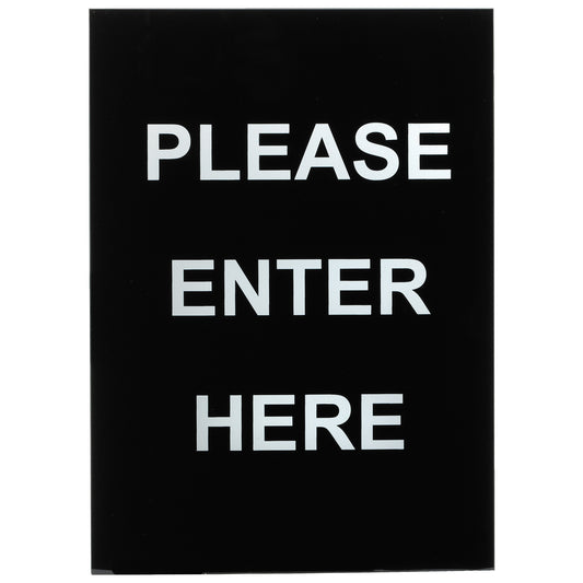 Stanchion Frame Sign - SGN-801 - Please Enter Here