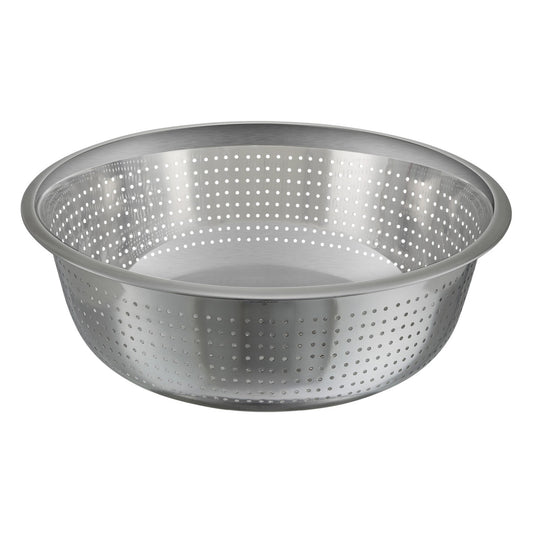 Chinese-Style 15" Dia Stainless Steel Colander with 2.55 mm Drain Holes