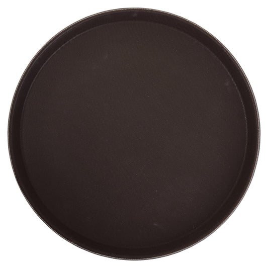 Easy-Hold 14" Round Rubber-Lined Plastic Tray