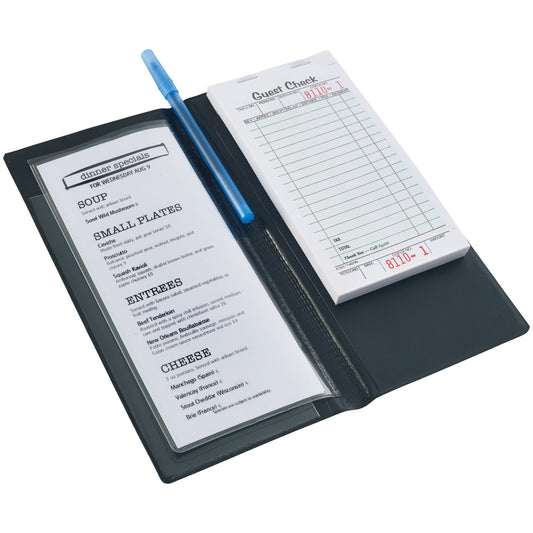 Black Server Book with Clear Sleeve