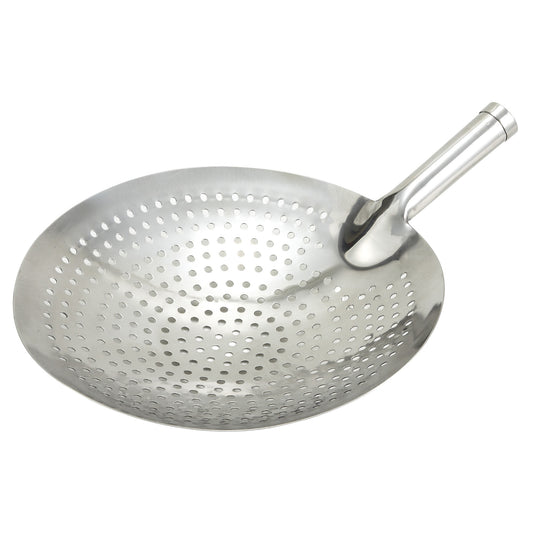 SC-12 - 12" Extra Strength Short Handle Skimmer, Stainless Steel