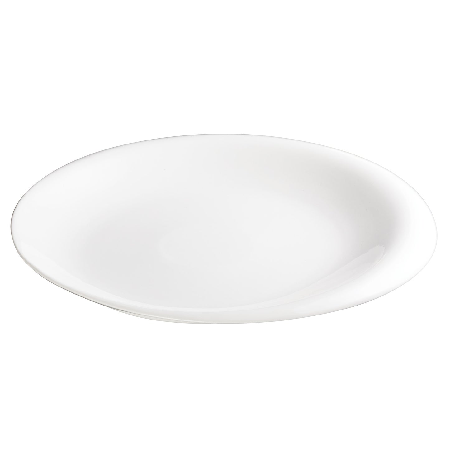 WDP004-204 - Ocea 14" Dia. Porcelain Round Plate, Creamy White, 12 pcs/case