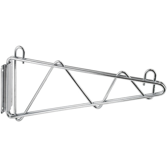 Shelving Wall Mount Brackets, Chrome-Plated, 1 Pair - 21"