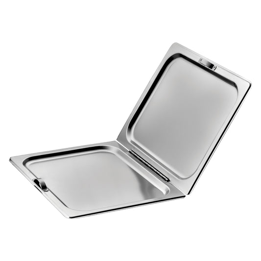 Stainless Steel Full-Size  Hinged Flat Cover with Dual Handles