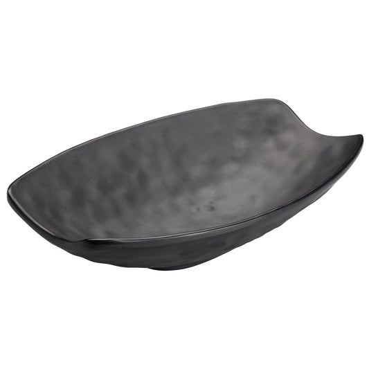 WDM019-307 - 10" x 6-1/4" Melamine Oval Bowl, Black, 24pcs/case