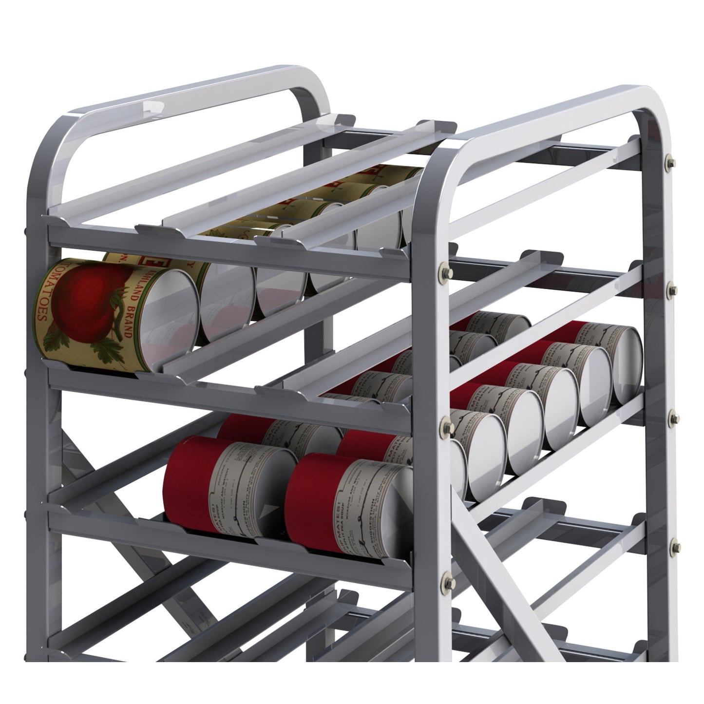9-Tier First-In First-Out Can Storage Rack