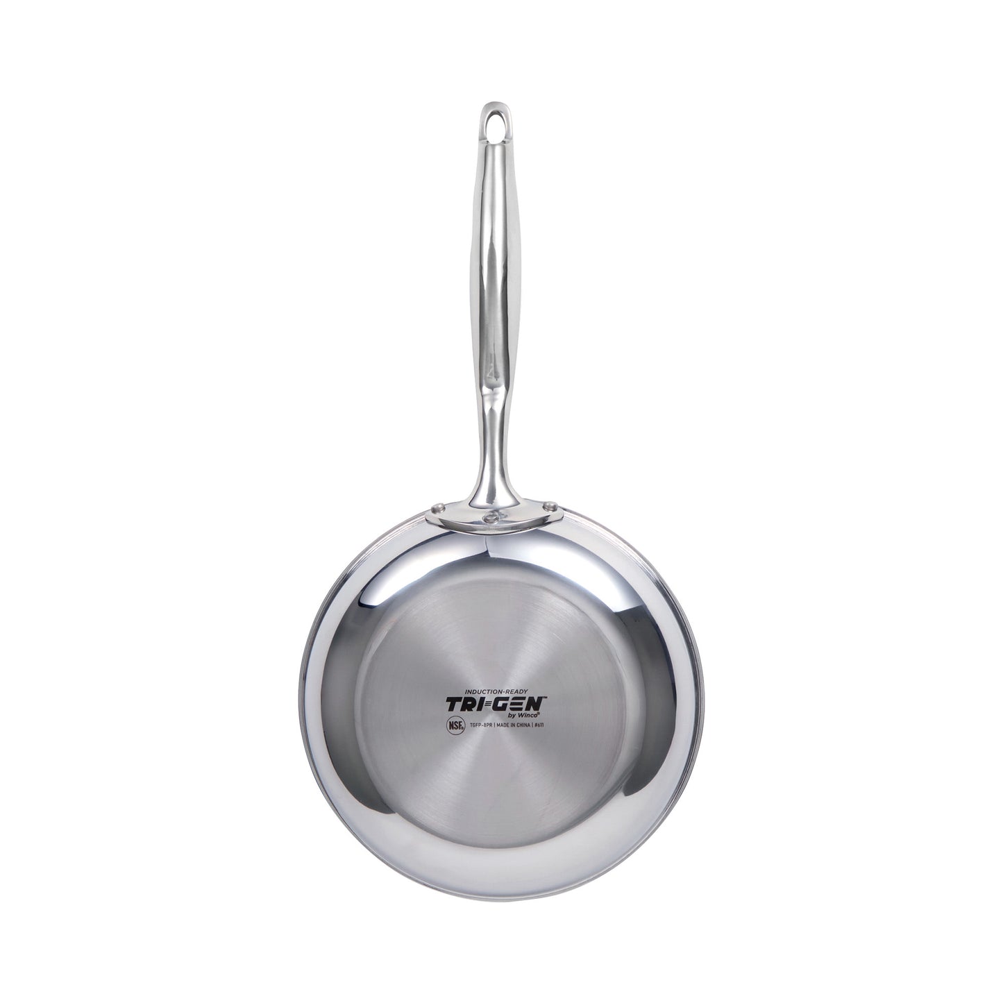 TGFP-8PR - TRI-GEN, 8" Fry Pan, Pro-Release Non-Stick, Tri-ply, Induction Ready, 18/8 SS, NSF, PFAS-Free
