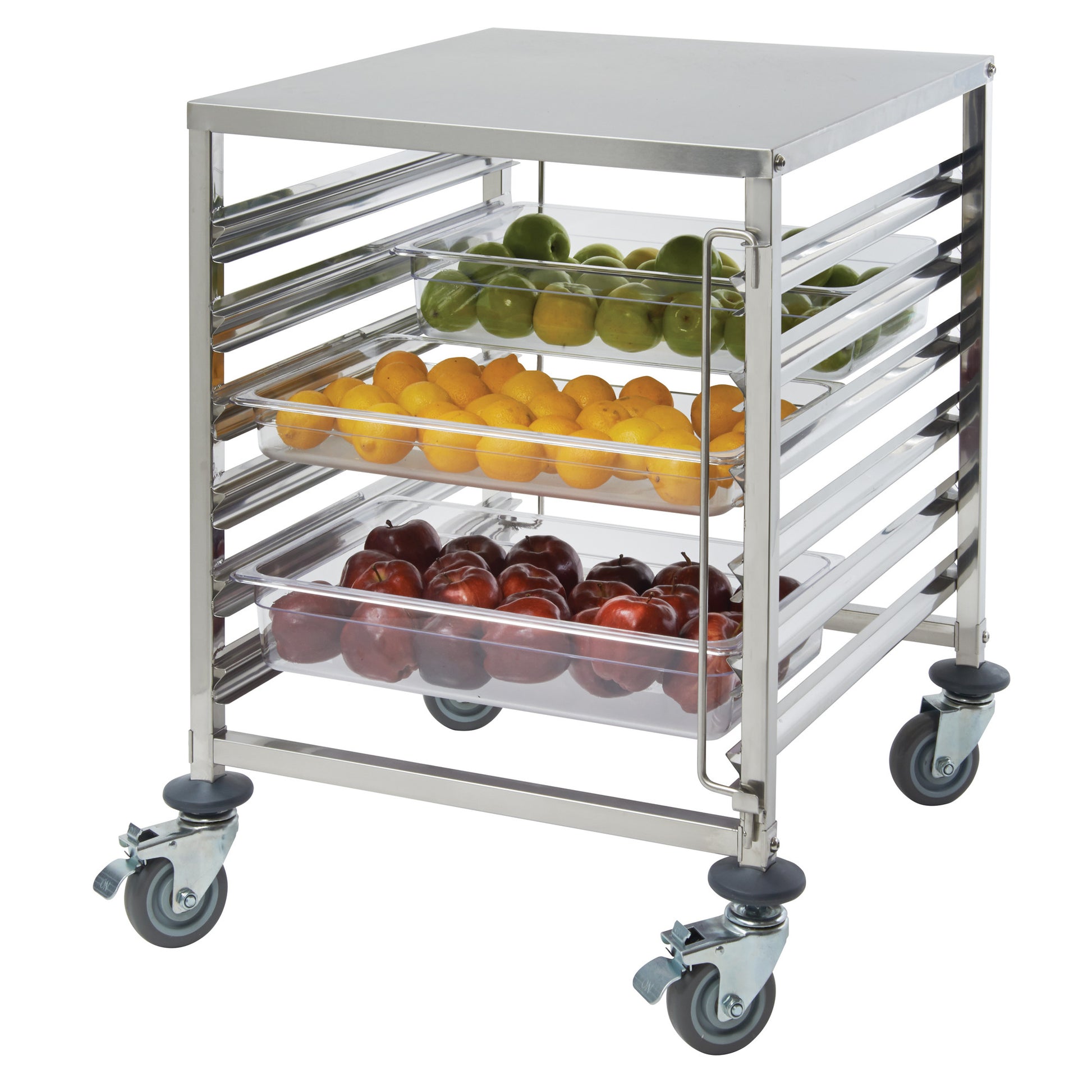 SRK-12D - 12-Tier Side-Load Steam/Food Pan Rack with Brakes – Winco