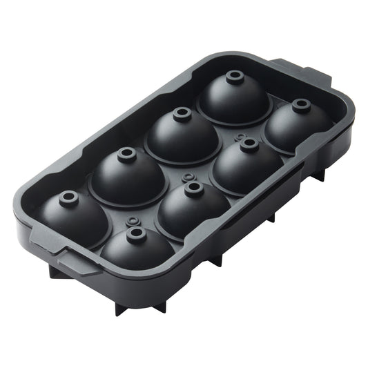 Silicone Ice Tray, 8 Compartments - Black