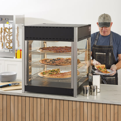 EDM-1PT - Electric Heated & Humidified Holding Display Merchandiser with 3 Display Shelves