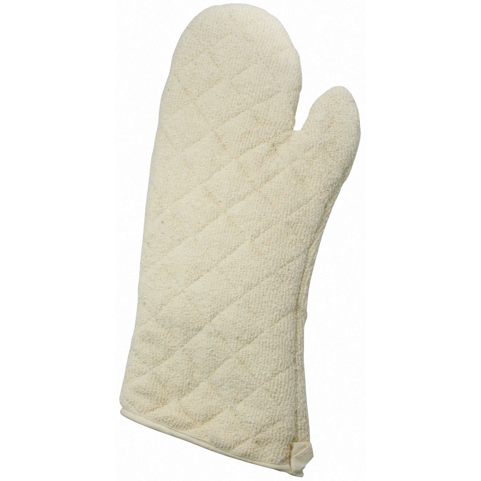 OMT-17 - Oven Mitt, Terry Cloth, Silicone Lining - 17