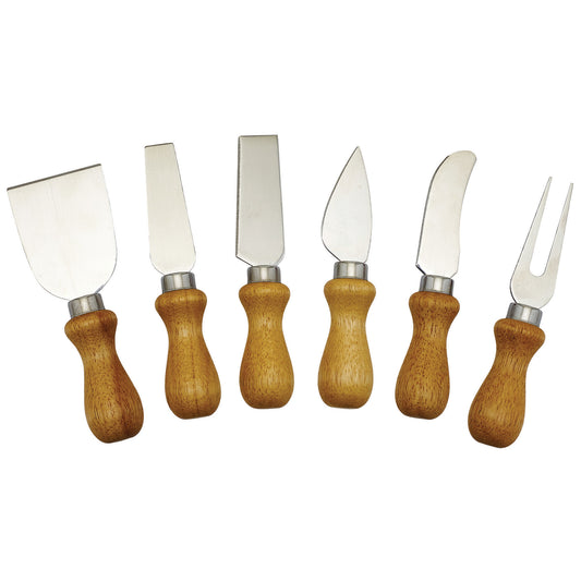 Cheese Knife Set with Wooden Handles