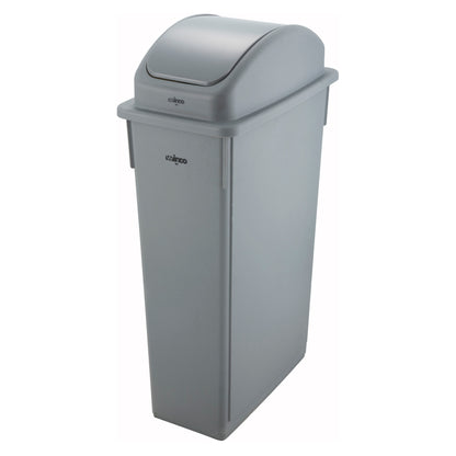 23 Gallon Slender Trash Cans - Gray