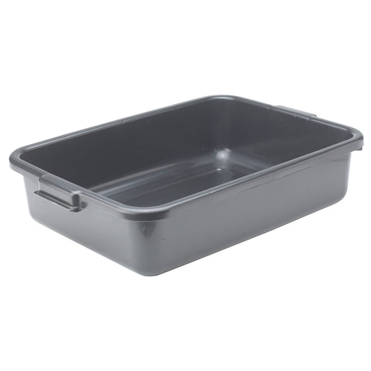 Standard Weight Polypropylene Dish Box, 5" Depth - Black