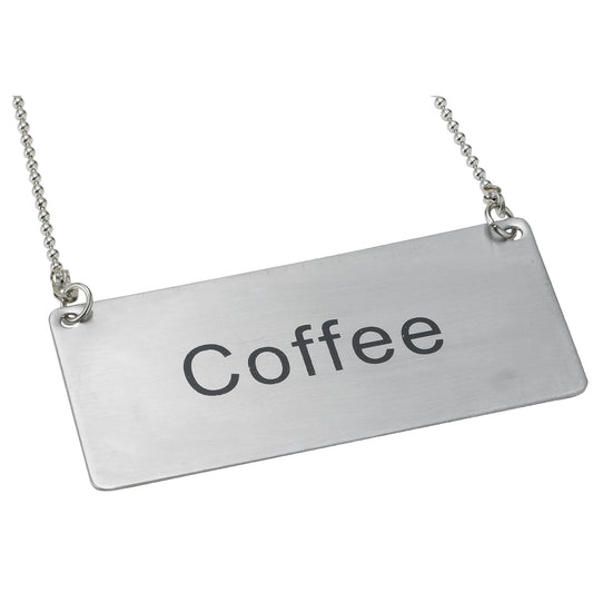 Chain Sign, Stainless Steel - Coffee