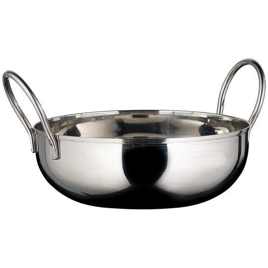 Kady Bowl with Welded Handles, Stainless Steel, 1.5" H - 6"