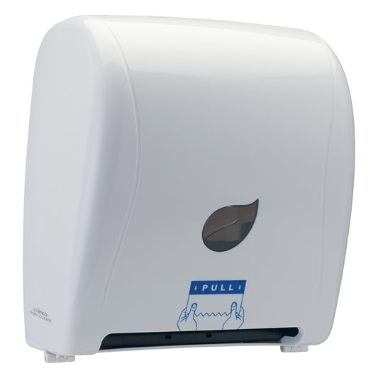 Pur-Clean Auto-Cut Roll Towel Dispenser - White