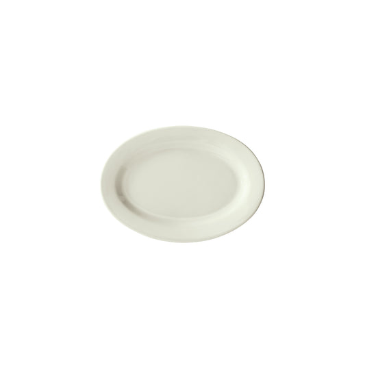 BPO-1058-AW - Birkhall Porcelain Rolled Edge Platter, 10-5/8"L x 7-3/8"W x 3/4"H - American White (24 Pieces/Case)