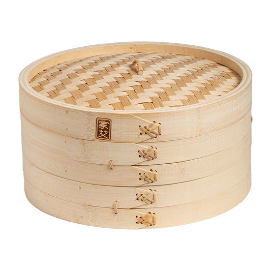 J26-0012 - Joyce Chen 2-Tier Bamboo Steamer Baskets, 12"