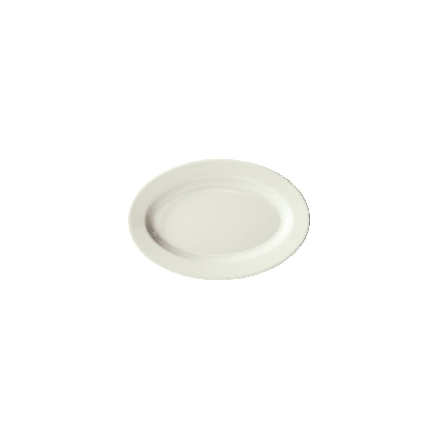 BPO-938-AW - Birkhall Porcelain Rolled Edge Platter, 9-3/8"L x 6-1/8"W x 3/4"H - American White (24 Pieces/Case)