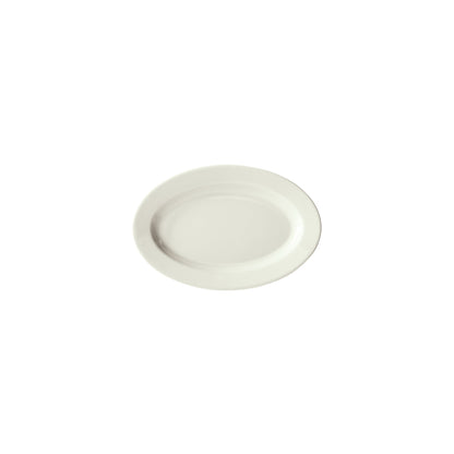 BPO-938-AW - Birkhall Porcelain Rolled Edge Platter, 9-3/8"L x 6-1/8"W x 3/4"H - American White (24 Pieces/Case)