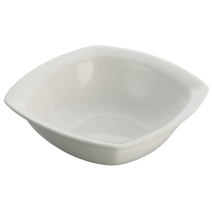 5-1/2" Porcelain Square Bowl, Bright White, 36 pcs/case