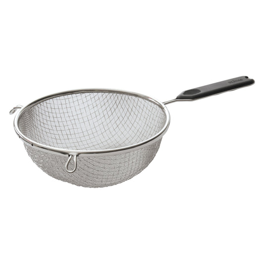MSTP-8DM - 8" Double Medium Mesh Strainer with Plastic Handle