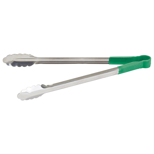 UTPH-16G - Heat Resistant Heavy-Duty Utility Tongs with Polypropylene Handle - 16", Green