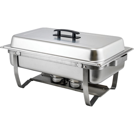 8 Quart Full-Size Folding Stand Chafer, Stainless Steel