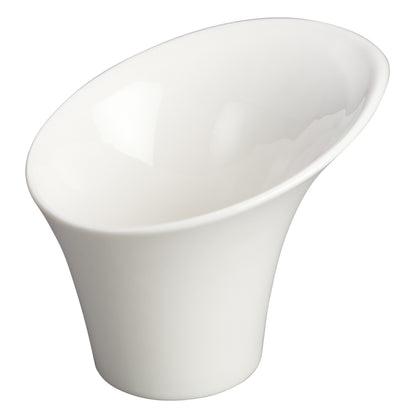 5"Dia. x 3-3/4"H Porcelain Snack Cup,Creamy White, 24 pcs/case