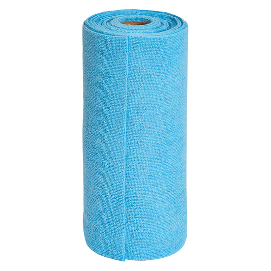 BTM-12B - Rolled Microfiber Towel, Blue