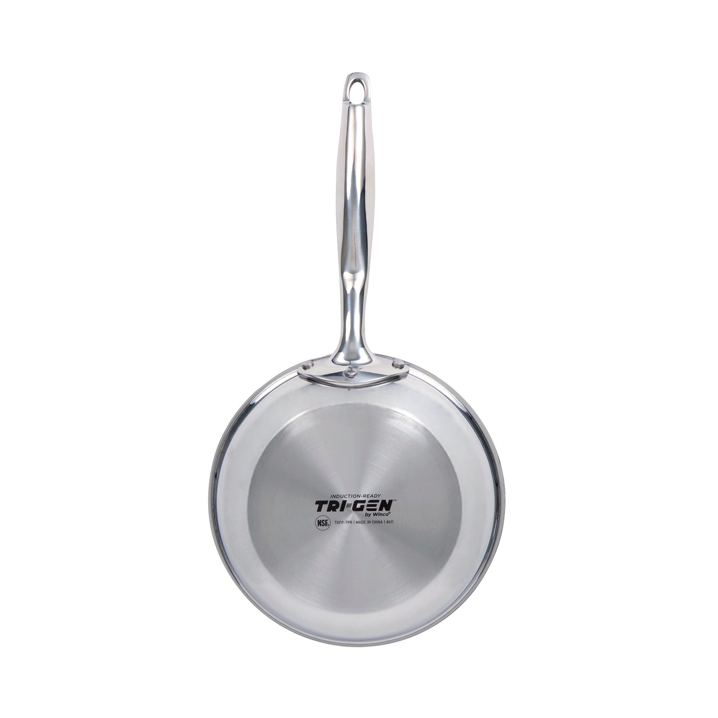 TGFP-7PR - TRI-GEN, 7" Fry Pan, Pro-Release Non-Stick, Tri-ply, Induction Ready, 18/8 SS, NSF, PFAS-Free