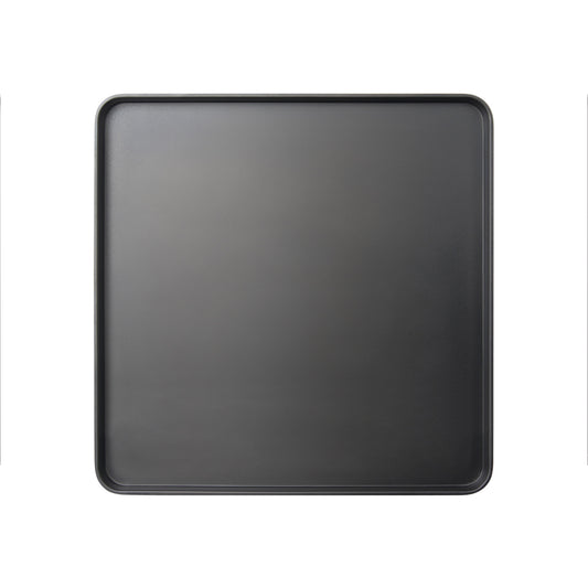 MMP-1414K - Melamine Platter, 14in L x 14in W x 1in H, Square, Black