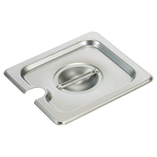 18/8 Stainless Steel Steam Pan Cover, Slotted - 1/6