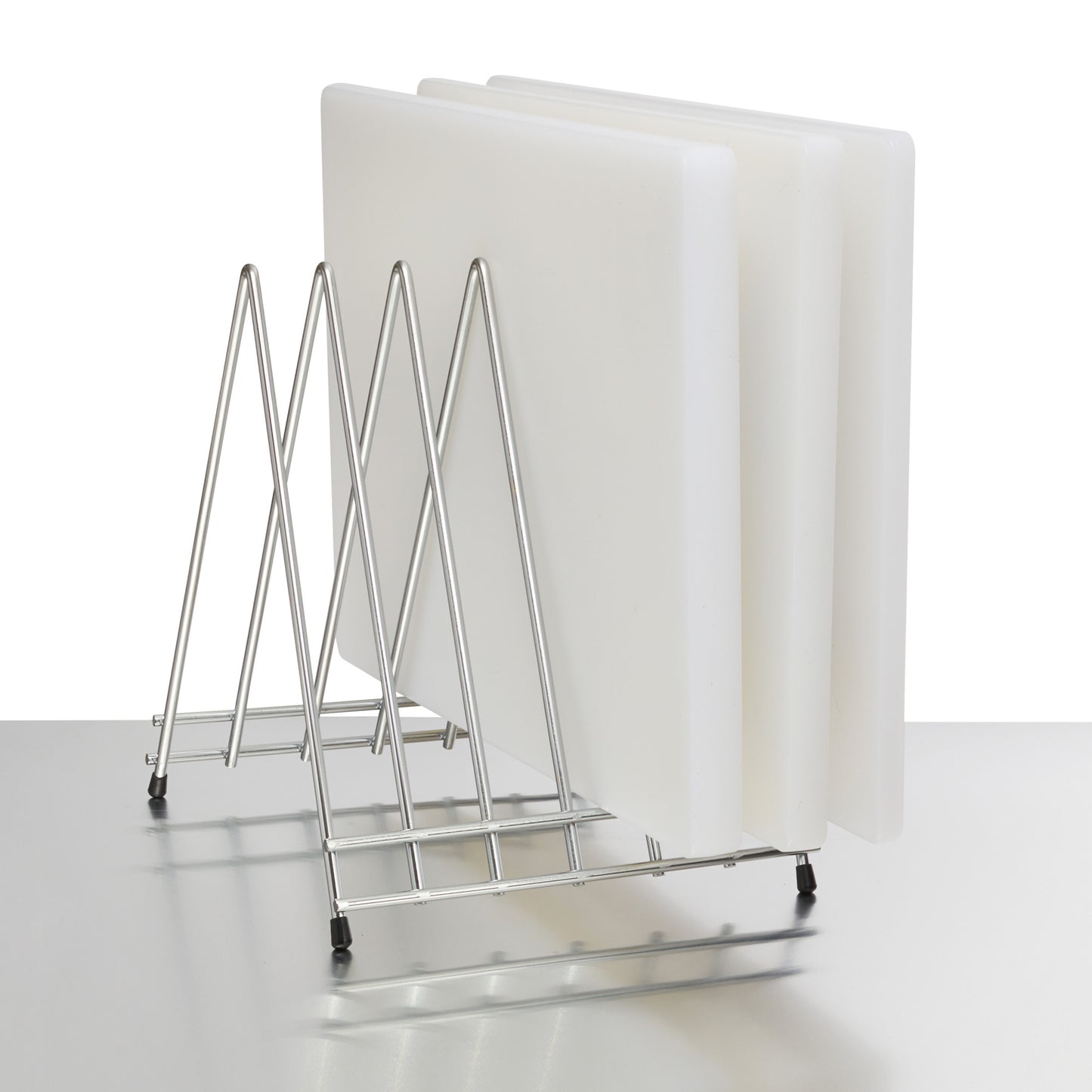 CB-6L - Cutting Board Rack with 6 slots and Accessory Hooks – Winco