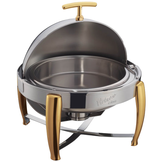 Virtuoso Collection 6 Quart Full-size Roll-Top Chafer, Extra Heavyweight