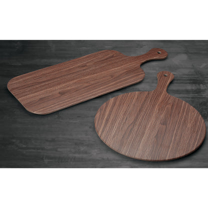 11-7/8"Dia Melamine Round Platter, Wood, 12pcs/case