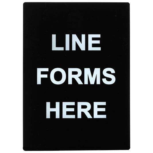 Stanchion Frame Sign - SGN-803 - Line Forms Here