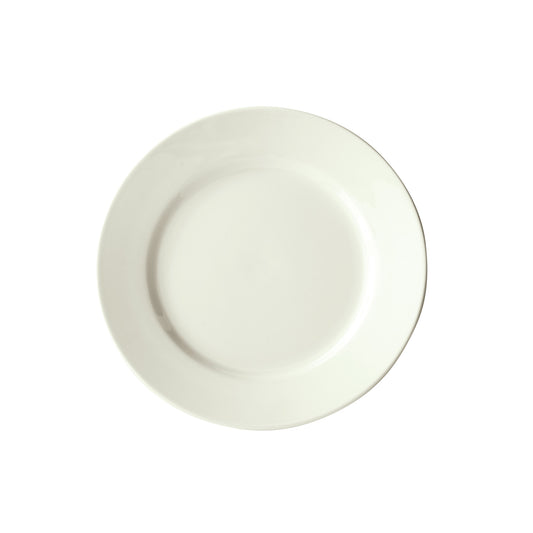 BPR-105RE-AW - Birkhall Porcelain Rolled Edge Plate, 10-1/2" dia. - American White (12 Pieces/Case)