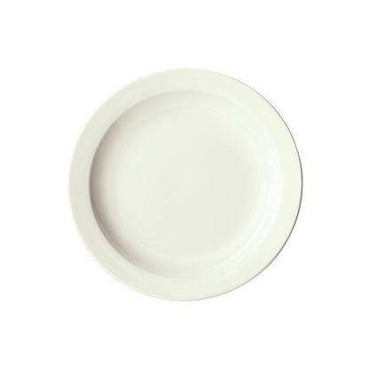 BPR-725NR-AW - Porcelain Narrow Rim Plate Porcelain - American White (36 Pieces/Case)