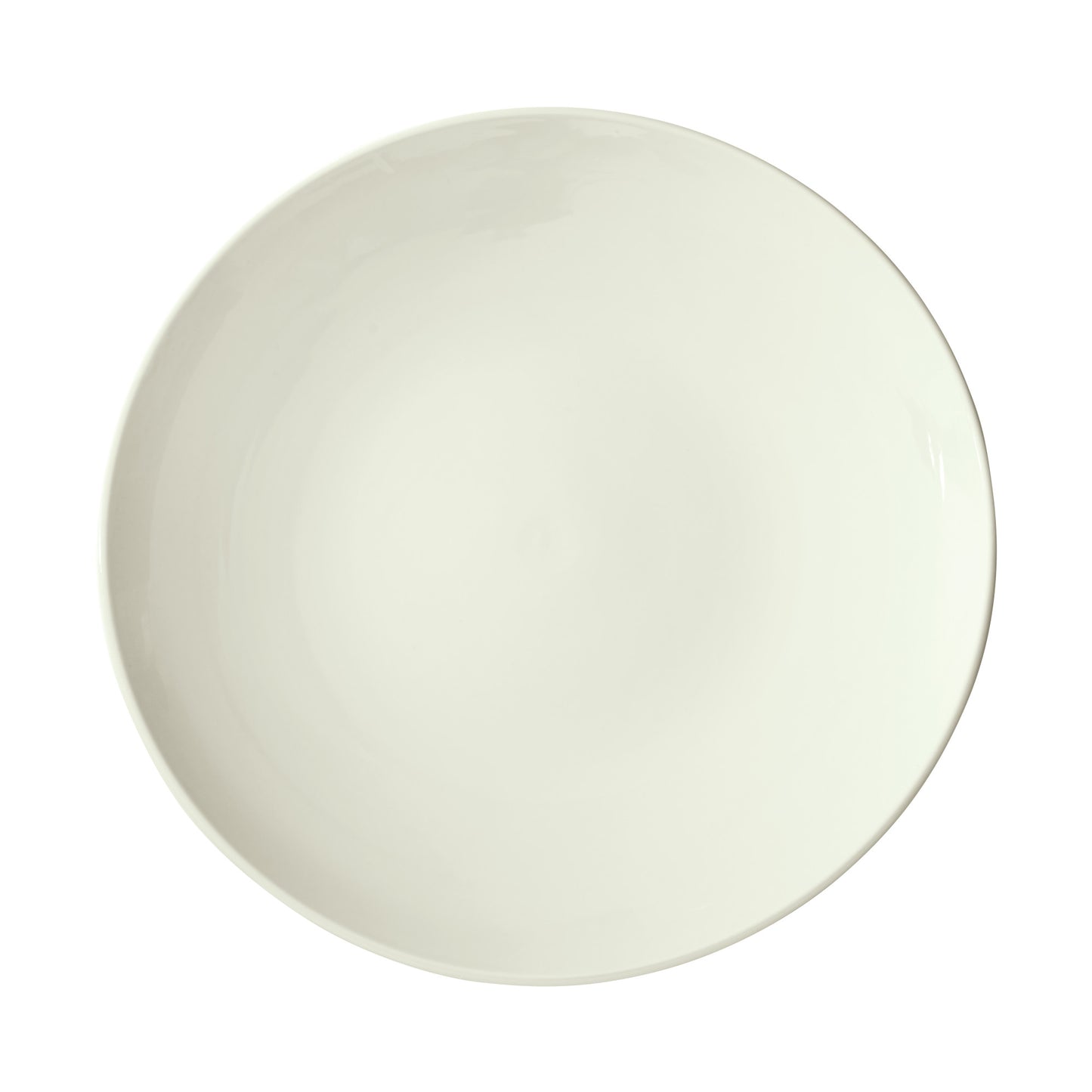 OKP-14-AW - Brechia Porcelain Coupe Plate 14" dia - American White (4 Pieces/Case)