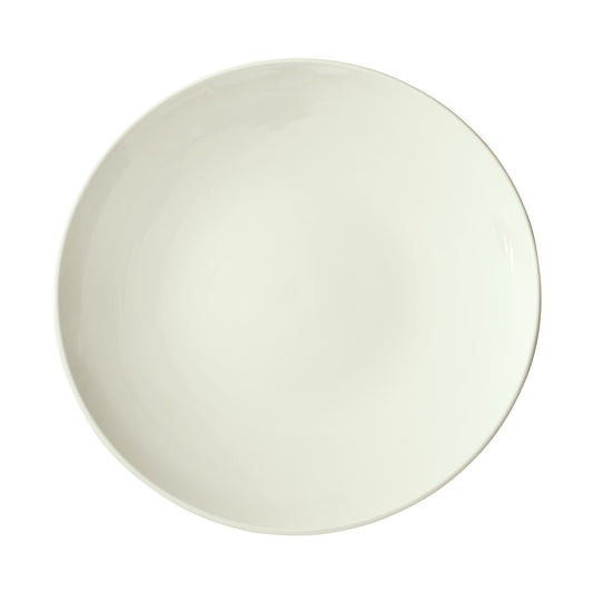 OKP-14-AW - Brechia Porcelain Coupe Plate 14" dia - American White (4 Pieces/Case)