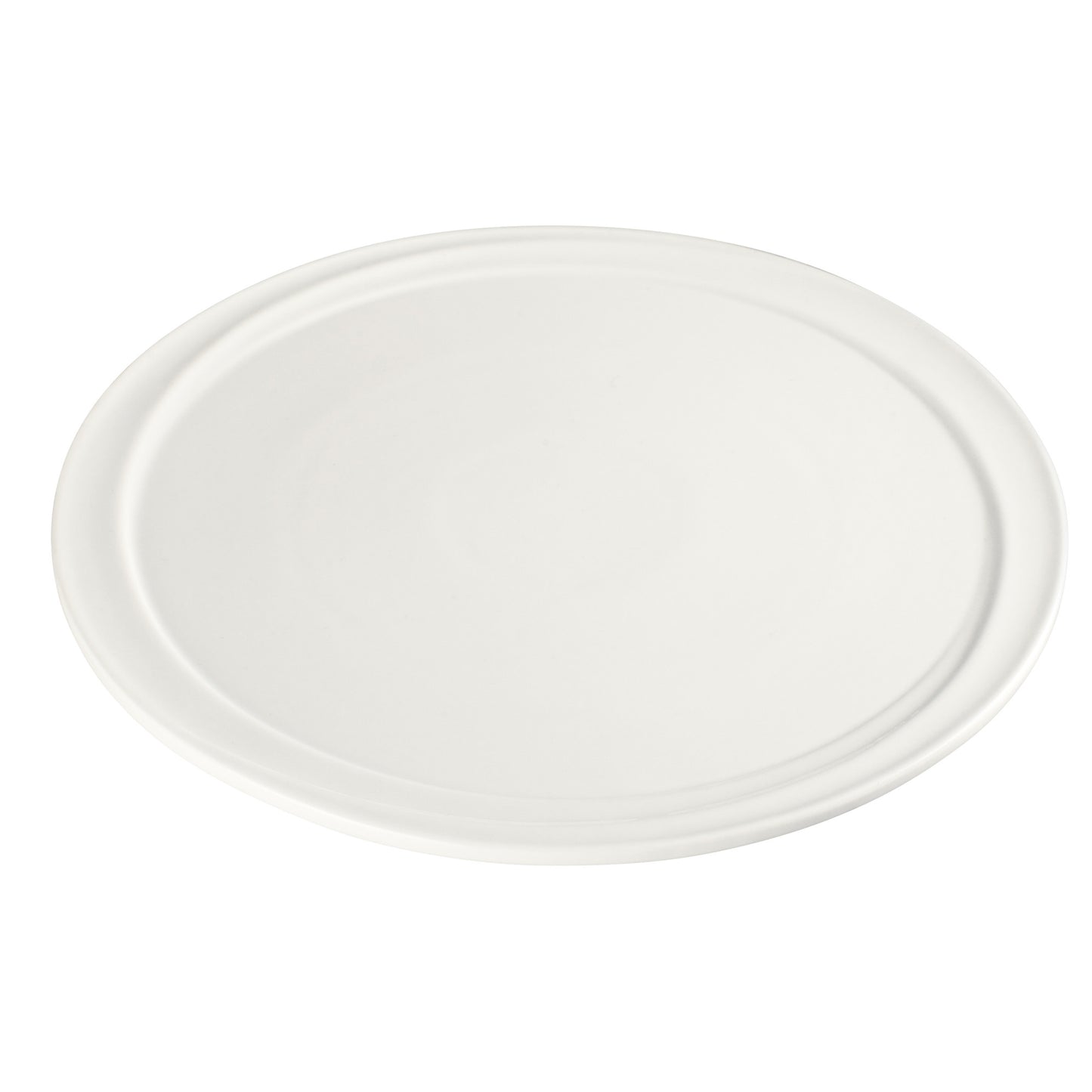 Mazarri 10" Dia Porcelain Round Plate - Bright White (12 pieces/case)