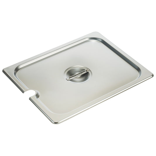 18/8 Stainless Steel Steam Pan Cover, Slotted - Half