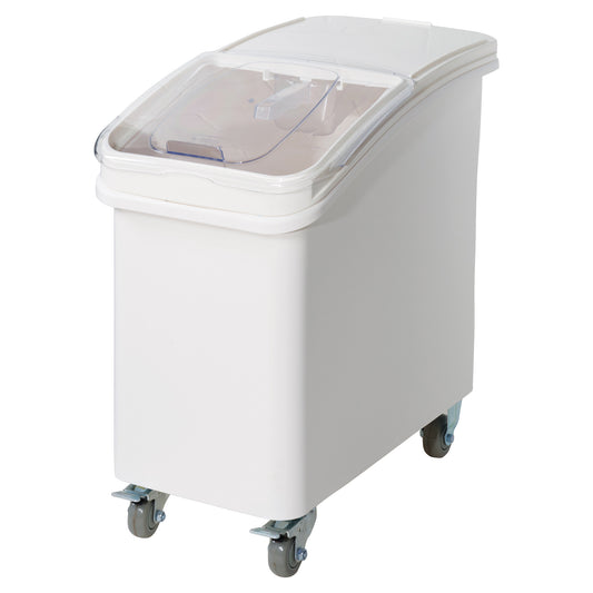 27 Gallon Ingredient Bin with Brake Casters and Scoop